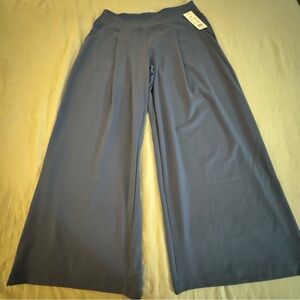 NWT NEW Harmony Balance Women’s High-Rise Wide-Leg Pants Yoga Pilates XL Blue